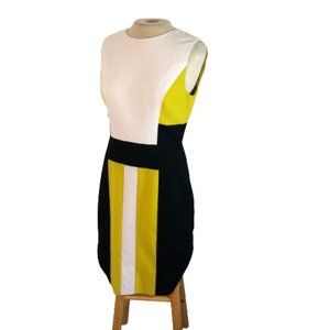 Calvin Klein Color Block Pencil Fitted Dress